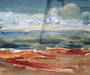 П. М. Кондратьев - Пейзаж, 1969 (картон, масло)