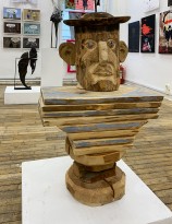 Айдар Ишемгулов — Молодой человек с голубыми глазами на выкате, 2019 (дерево)