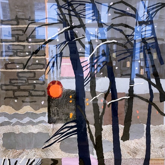 Елена Галеркина — Зимний вечер, 2011 (коллаж)