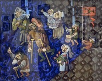 Елена Эргардт — В ожидании свиста на горе, 2021 (бумага, цветной карандаш)