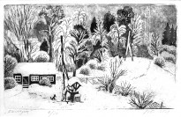 Ксения Почтенная — Колодец, 2021 (офорт, акватинта)