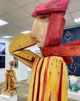 Михаил Едомский — Дитя века, 2020 (дерево) фрагмент