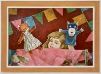 София Кесаева — Кукольный театр, 2021 (холст, масло)