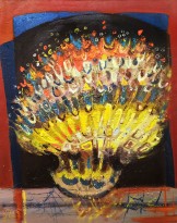 Валерик Апинян - Вечерний букет, 2001 (холст, масло)