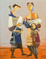 Валерик Апинян - Двое, 1998 (холст, масло)