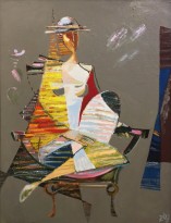 Валерик Апинян - Девушка, 1989 (холст, масло)