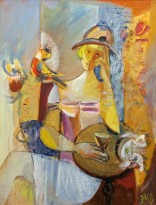 Валерик Апинян - Кафе 'Африка', 1999-2001 (холст,масло)