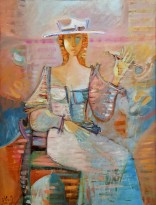 Валерик Апинян - Модница, 2006 (холст, масло)