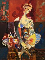 Валерик Апинян - Натурщица, 1993-1997 (холст, масло)