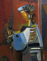 Валерик Апинян - Позирующая, 1996-2001 (холст, масло)