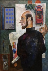 Валерий Ватенин - Автопортрет, 1971 (холст, картон, темпера, масло)