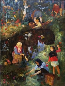 Валерий Ватенин - Бабье лето, 1974 (холст на картоне, темпера)