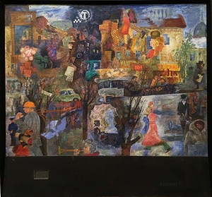 Валерий Ватенин - Невский проспект, 1973 (холст на картоне, темпера)