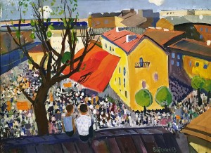 Валерий Ватенин - Первое мая, 1961, 1963 (картон, темпера)