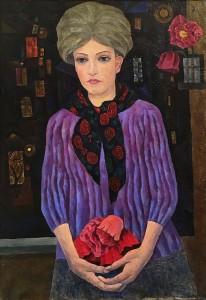 Валерий Ватенин - Портрет в сиреневом, 1966 (холст, масло)