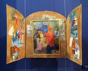 Валерий Ватенин - Простая жизнь. Триптих. Эскиз, 1966 (картон, темпера)