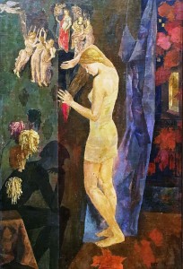 Валерий Ватенин - Ревность, 1975 (холст на картоне, темпера)