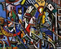 Виктор Мымрин - Дворники хорошо поют только весной, 2009 (холст, масло)