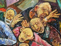 Виктор Мымрин - Котлован закончен (посвящается Андрею Платонову), 2001 (холст, масло) фрагмент