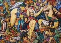 Виктор Мымрин - Красный ларек (холст, масло), без даты