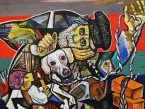 Виктор Мымрин - Муму, 2010 (холст, масло) фрагмент