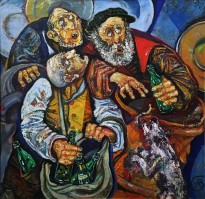 Виктор Мымрин - Нищая братия, 2005 (холст, масло)
