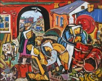 Виктор Мымрин - Старушки, 1991 (холст, масло)