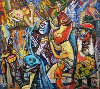 Виктор Мымрин - Танец под водой, 2008 (холст, масло)