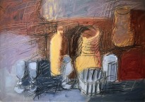 Владимир Курдюков - Крестьянский натюрморт, 2002 (картон, масло)