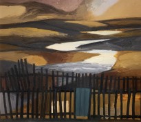 Владимир Курдюков - Русские дали, 1987 (картон, масло)