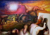 Юрий Гусев — Ануфриево, 2017 (холст, темпера)