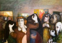 Юрий Гусев — Зритель, 2011 (холст, темпера)