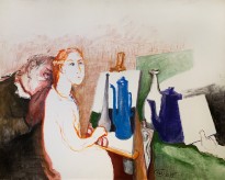 Юрий Гусев — Ученица, 2015 (холст, темпера)