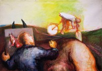 Юрий Гусев — Художник в Ануфриево, 2010 (холст, темпера)