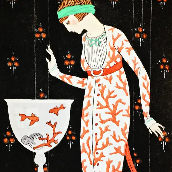 Жорж Барбье — Иллюстрация для журнала La Gazette du Bon Ton (трафаретная печать по бумаге)