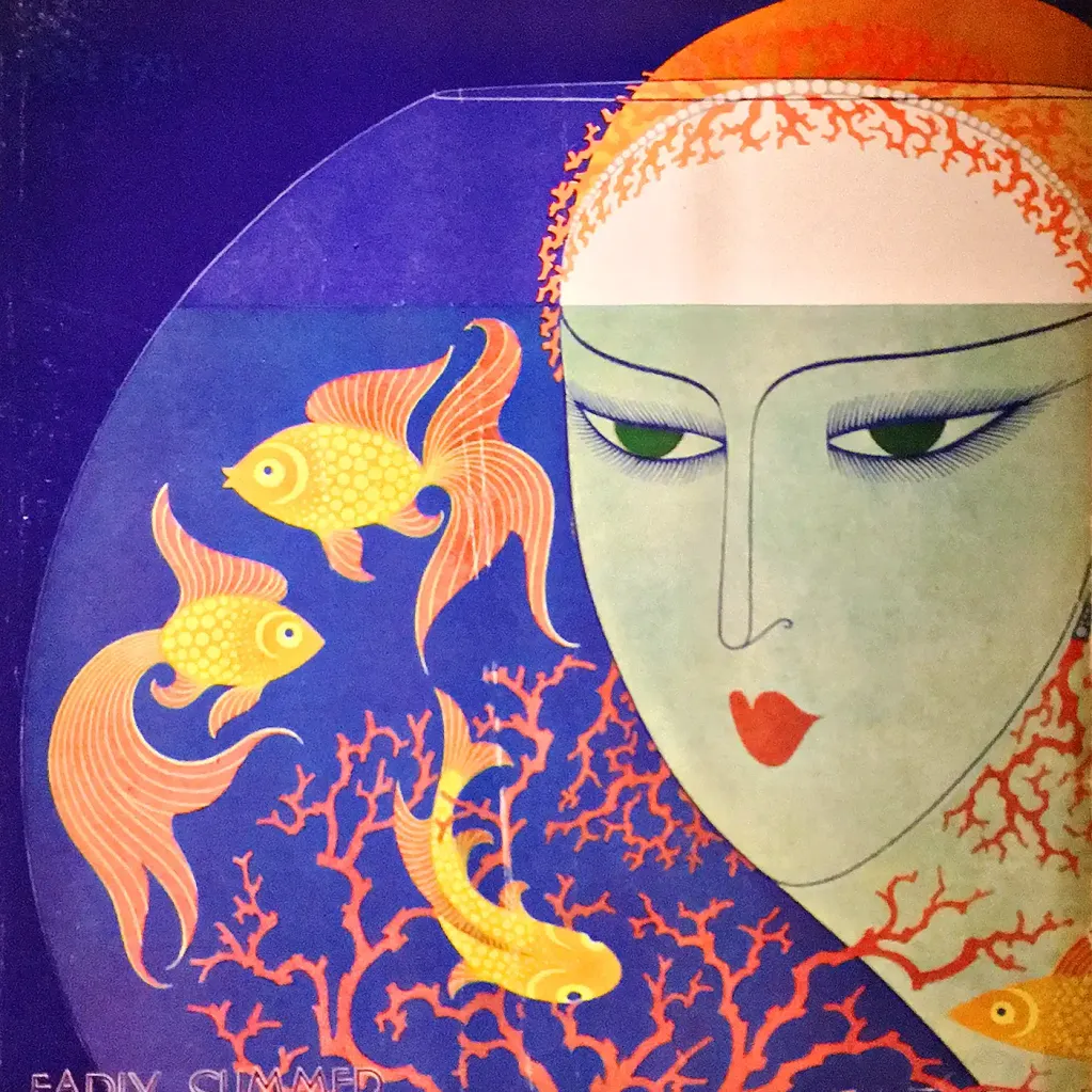 Эрте (Роман Тыртов) — Обложка журнала Bazaar, июнь 1921 