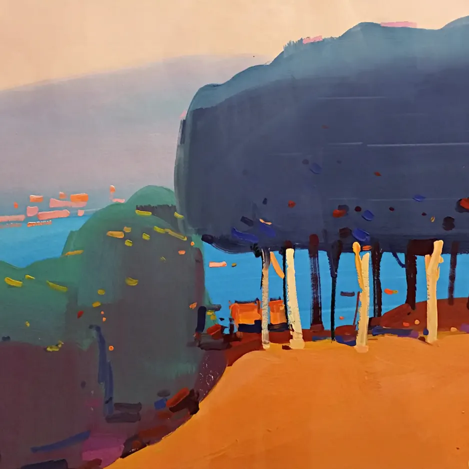 Алексей Ланцев — Коста Брава, 2018 (бумага, темпера)