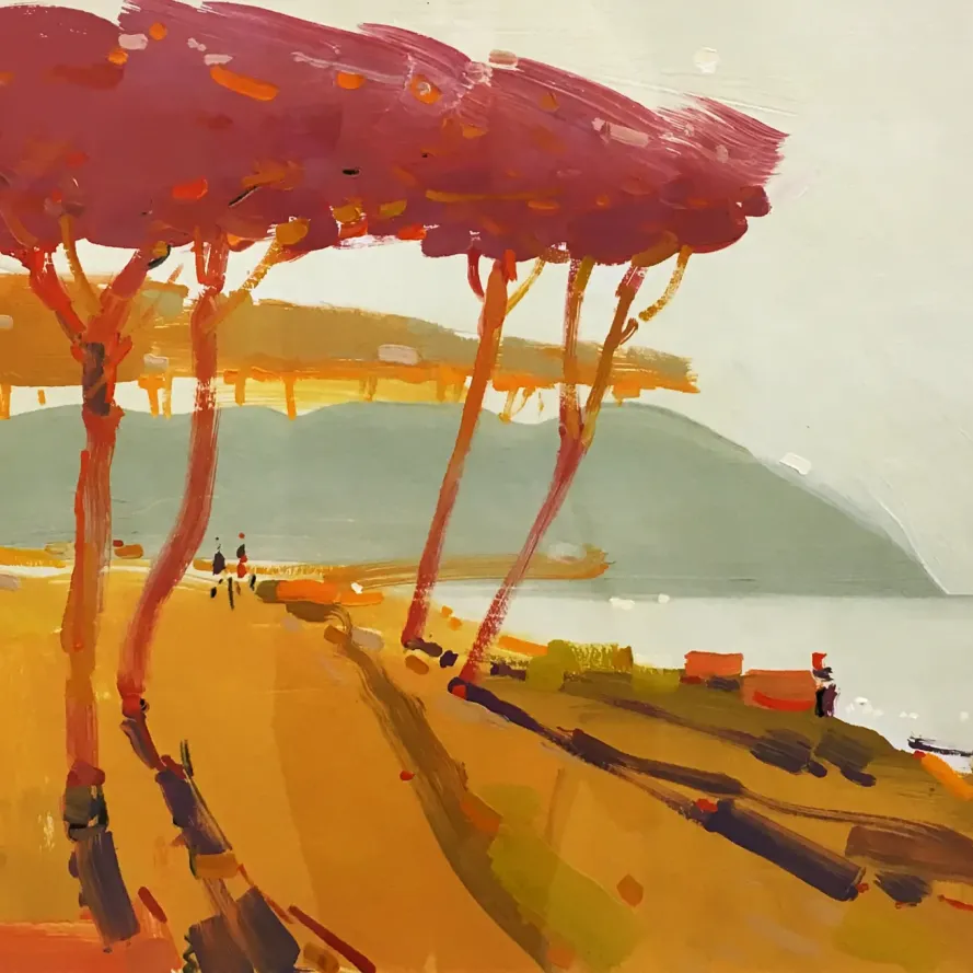 Алексей Ланцев — Коста-Брава, 2018 (бумага, темпера)