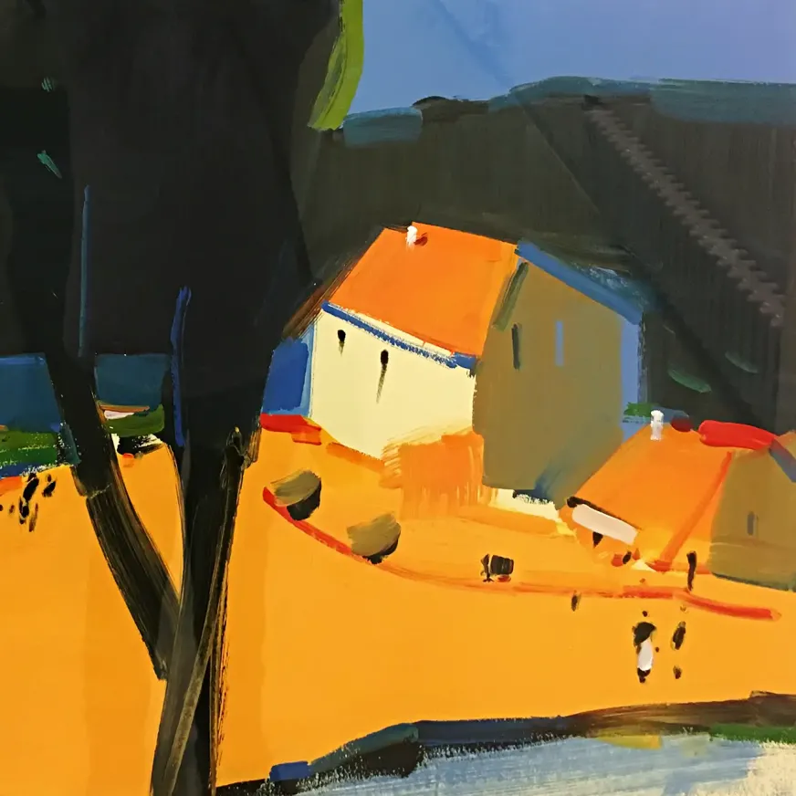 Алексей Ланцев — Остров Бреа, Бретань, 2018 (холст, акрил)