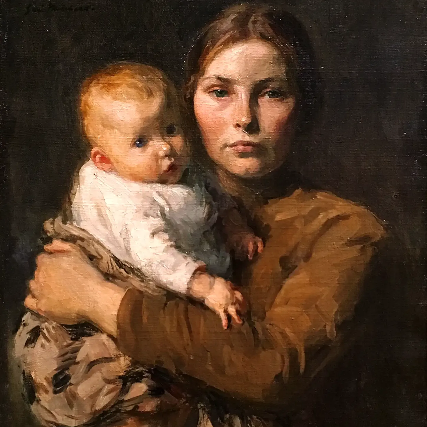 Гари Мелчерс — Мать и дитя, 1906 (холст, масло)