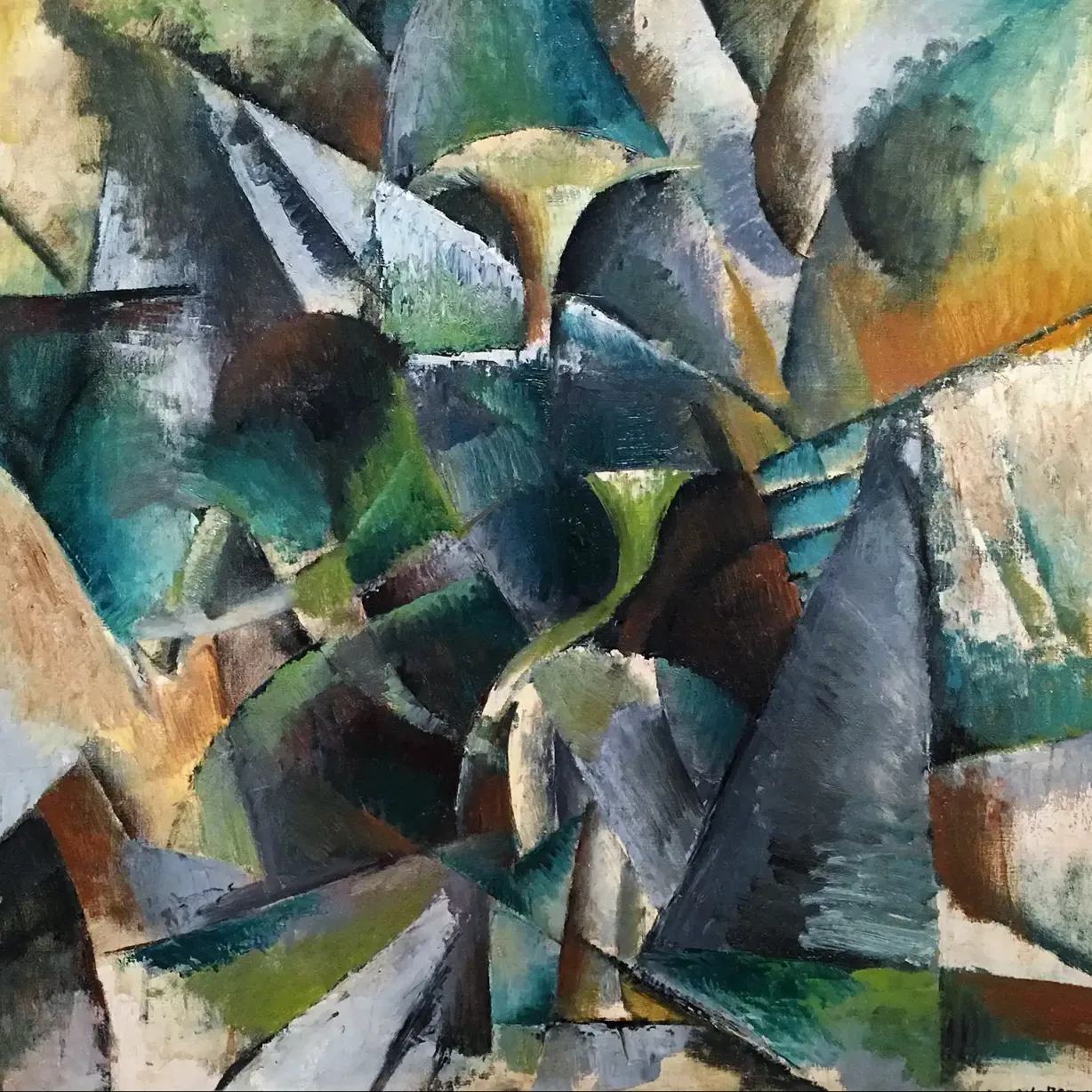 Макс Вебер — Конструкция, 1915 (холст, масло)