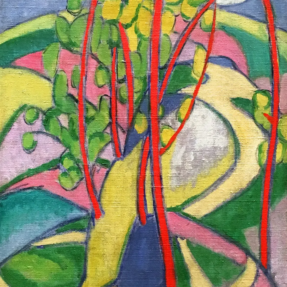 Маргерит Томпсон Зорак — Пейзаж, 1911 (холст, масло)