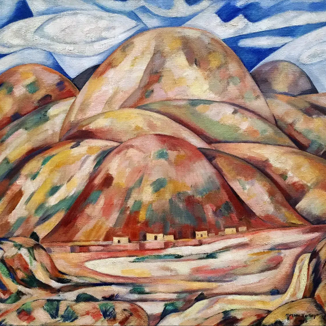 Марсден Хартли —   Пейзаж 3, шахты Кэш-Энтри, Нью-Мексико, 1920 (холст, масло)