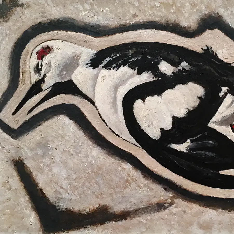 Мерсден Хартли — Портрет морской, мёртвой голубки. 1935 (масло, доска)