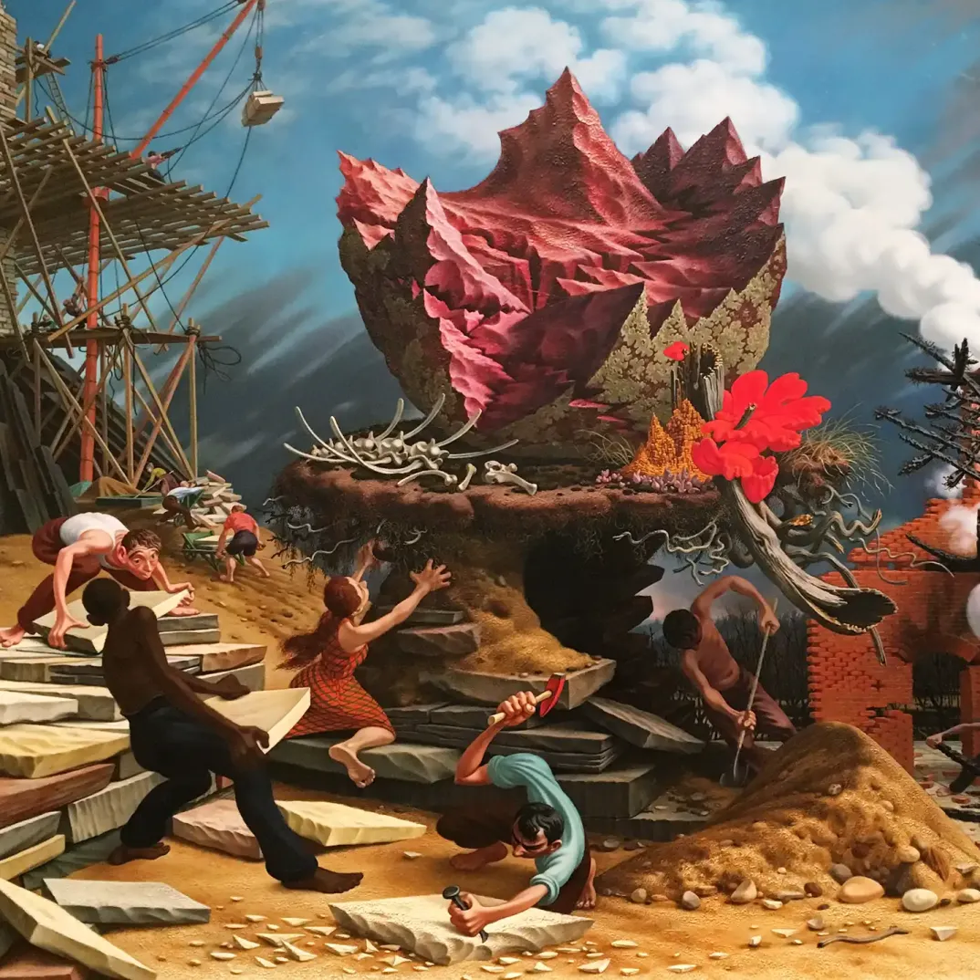 Питер Блум — Скала, 1944-1948 (холст, масло)