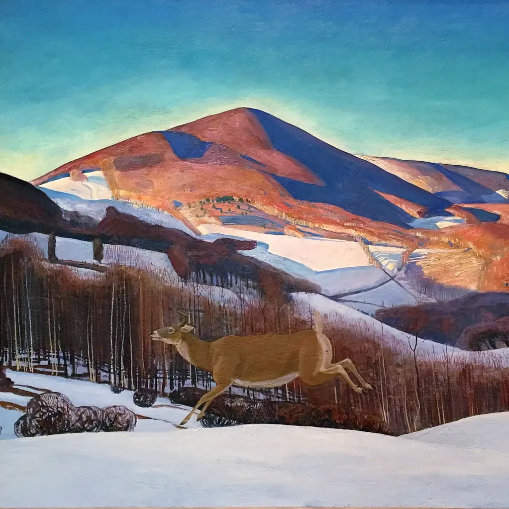 Рокуэлл Кент — Гора Эквино, зима, 1921 (холст, масло)