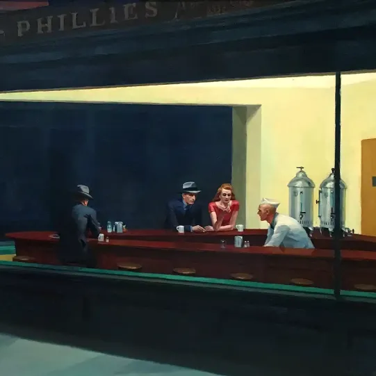 Эдвард Хоппер — Ночные ястребы, 1942 (холст, масло)