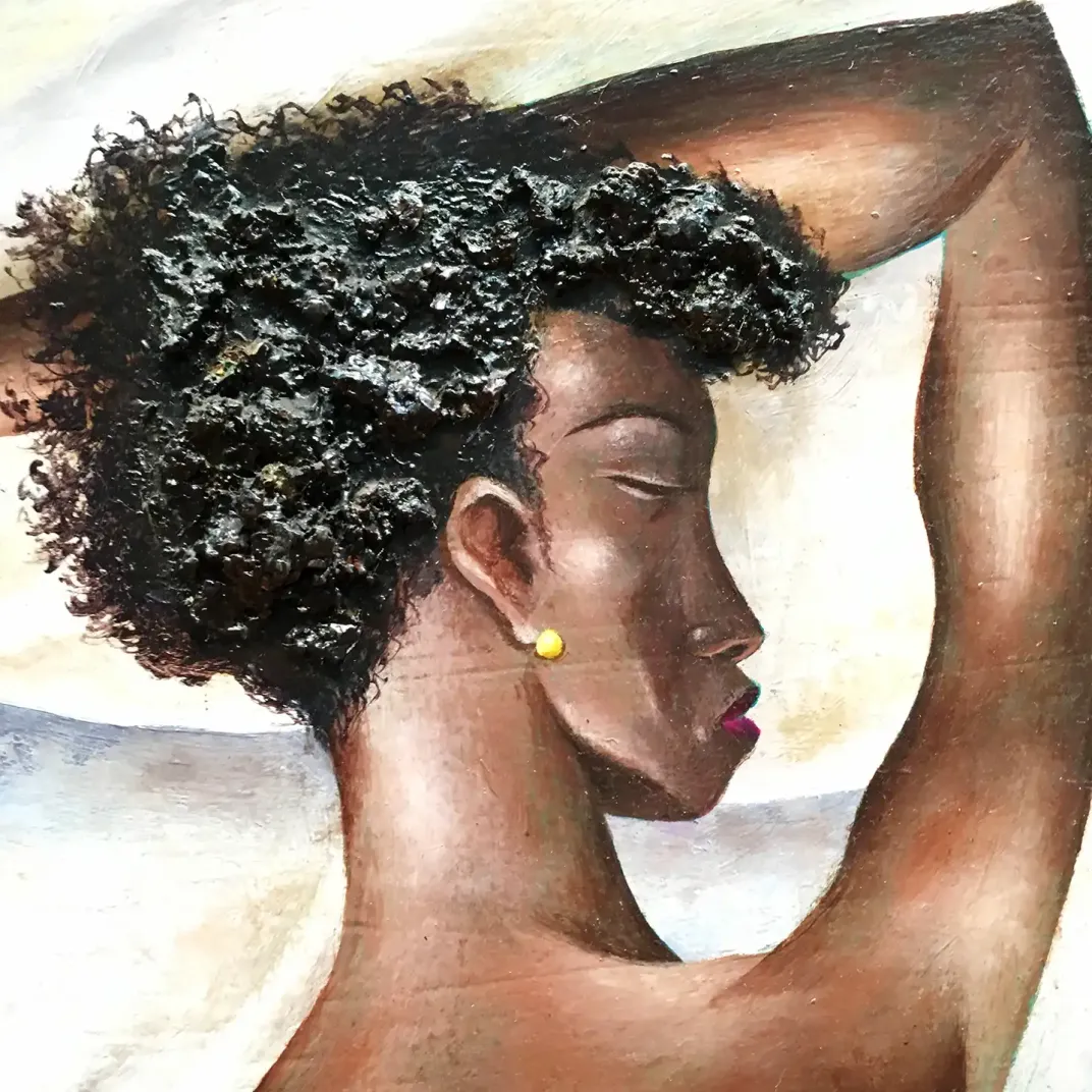 Эльдзиер Кортор — Комната №6, фрагмент 2, 1948 (масло и гипс на масоните)