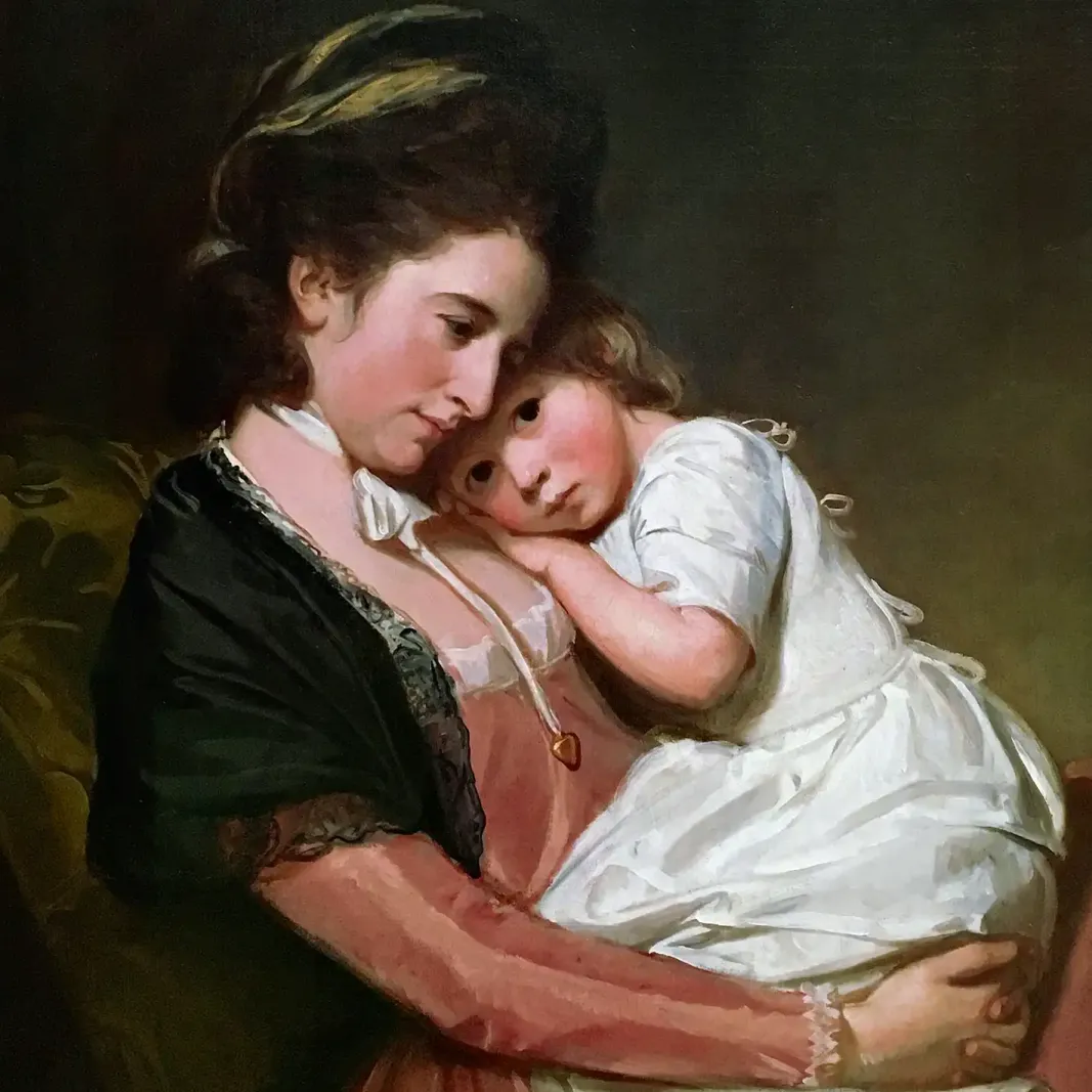 Джордж Ромни — Миссис Джонстон и её сын (?) около 1775–80 (холст, масло)