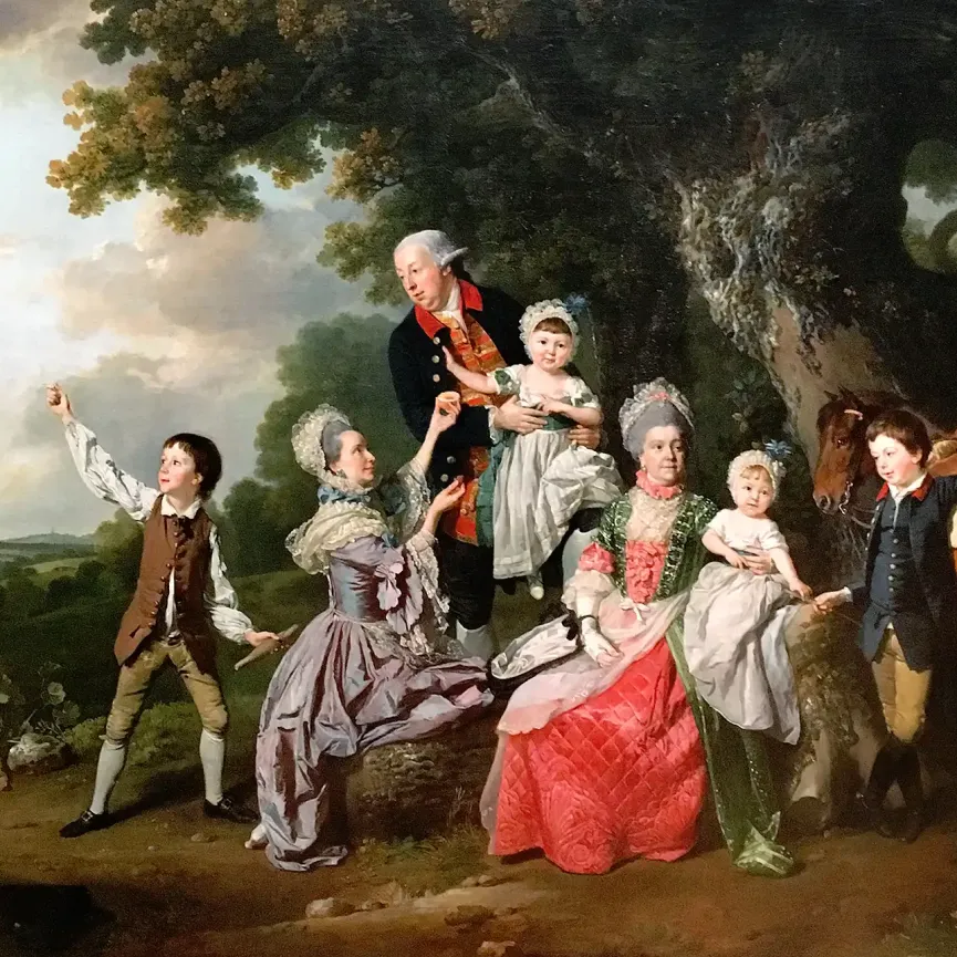 Йохан Зоффани — Семья Брэдшоу, 1769 (холст, масло)